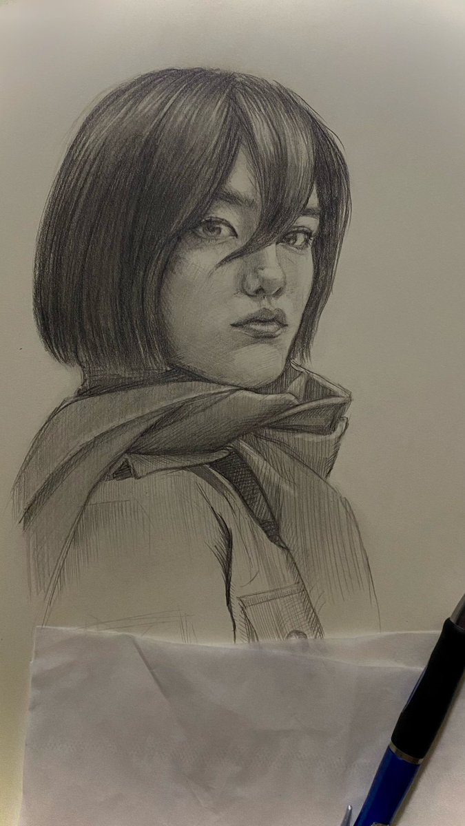 BeaLunie's tweet photo. А тут красивая Микаса в исполнении красивой Рури 
#Микаса #Mikasa #MikasaAckerman #RuriOhama https://t.co/r83yVSXWup