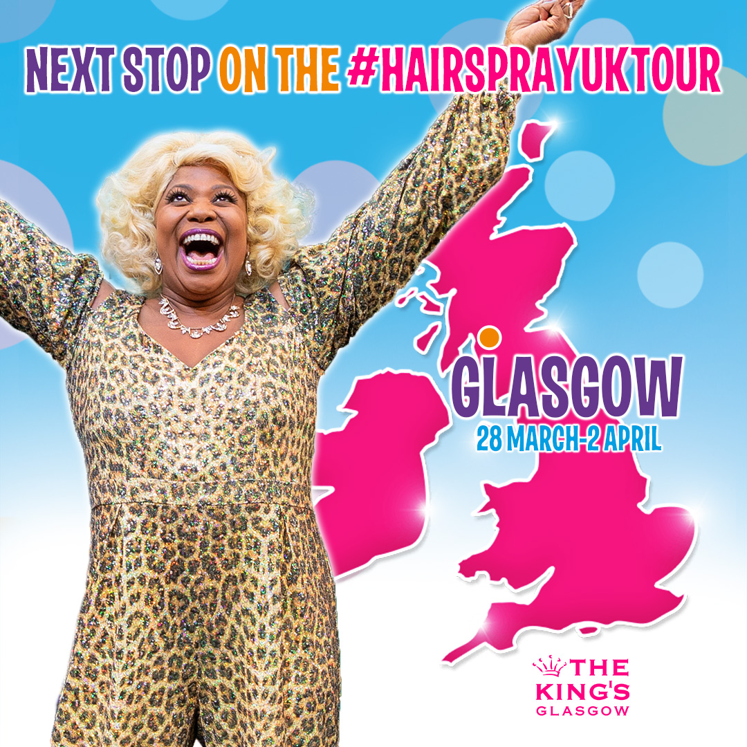 HairsprayUKTour's tweet photo. For one last time we can hear the bells as the #HairsprayUKTour arrives at its final destination🔔😭🔔

Don't miss out on your last chance to see this 'SIMPLY STUNING' production @KingsandRoyal this week💖

✨28th March - 2nd April✨ https://t.co/Tb3KaL0TIf