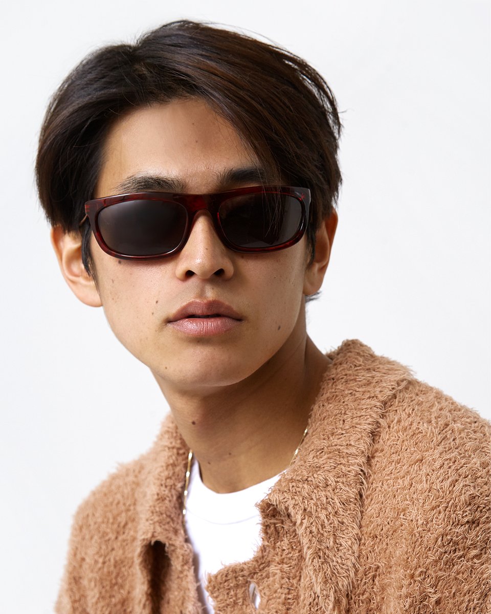 Time for a new frame? Our Legacy's Shelter Sunglasses in Shiny Red