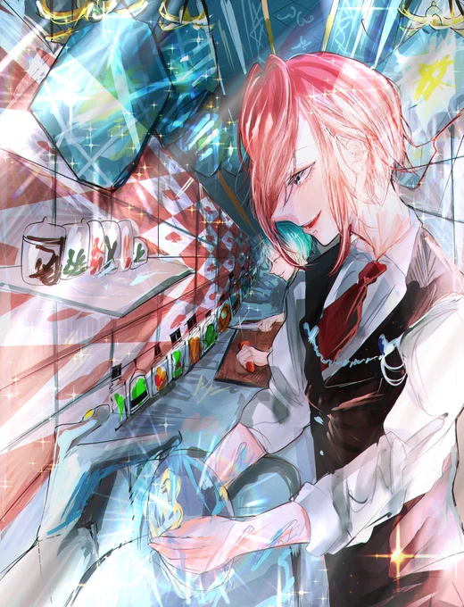 "主人に最高のお食事を"
#twst_執事企画3 
 #twstファンアート 
※タップ推奨 