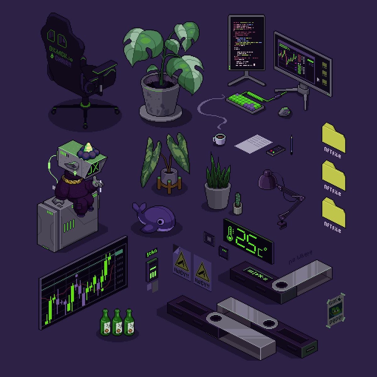 patpixels's tweet photo. .obj 🌿🔋✨

#pixelart #NFTCommunity #NFTartist #pixelart #patpixels https://t.co/CowsCuaf7l