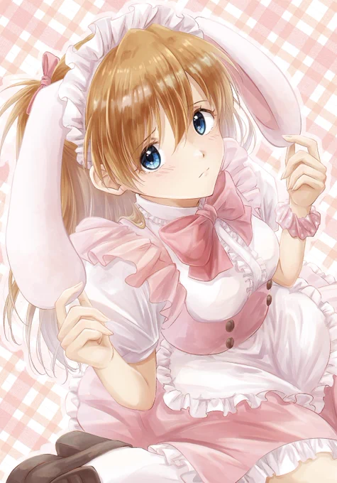 Asuka Langley(うさ耳メイド🐇🎀)

#イラスト 