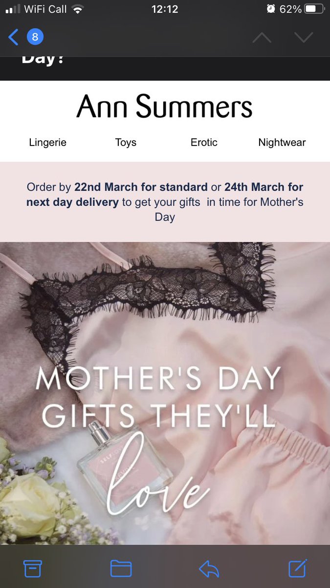 Happy Mother’s Day from Ann Summers! Make sure your mum is looking hot in her lingerie this Sunday.