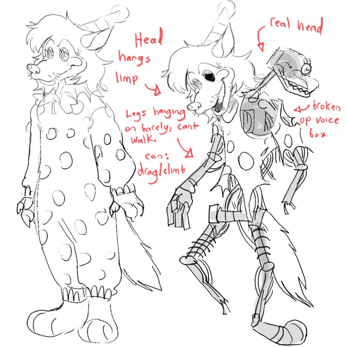 Sorry deleted the other one made a better one,

My Mangle design, love this clown [honk] 