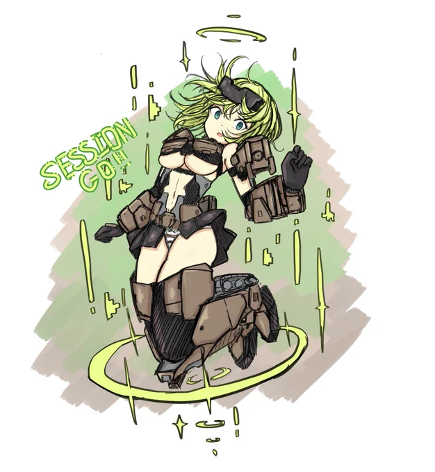 久しぶりに轟雷落書き 