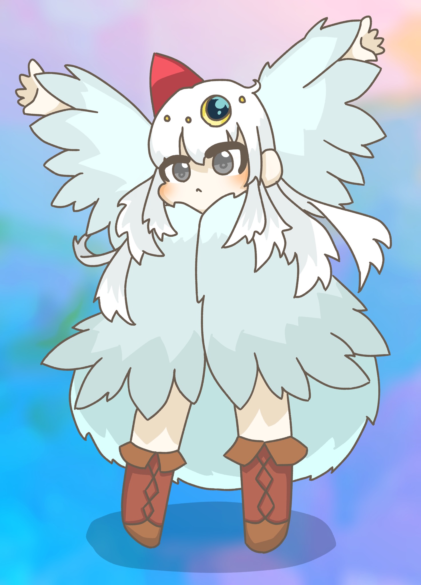 Piccoli Animali 国分寺 中学生のかわいいお客様の描いた女の子のイラストです 絵がとてもお上手で 以前も素敵な イラストを贈ってくださいました 絵の中には いつも白文鳥さんがいて 大切な家族なのだなと伝わってきます これからもたくさんの絵を