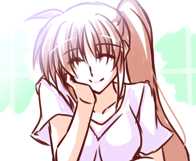 幸せそうななのはさん落書き^^ 