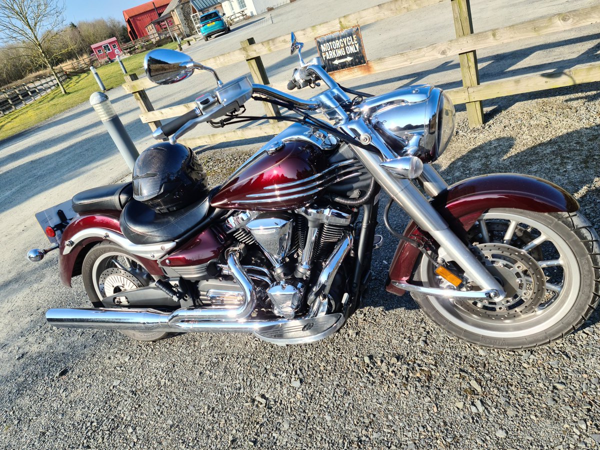 JonathanBoyd4's tweet photo. Early morning run to Bigger, sun shining, still a bit nippy, but I just love the 123lbft of torque and roar of the v&h pipes on the exits.
What a machine the Roadliner 1900 is!
#xv1900 #yamaha #roadliner #motorcycles https://t.co/mUB3u5CLS2