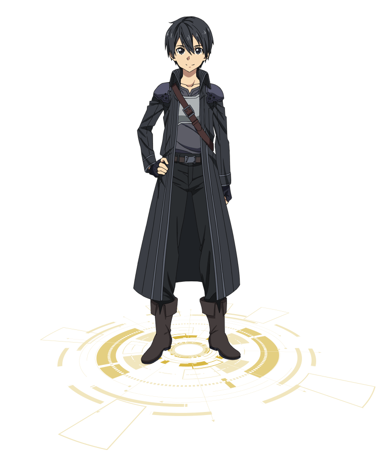 Kirito, Asuna and Argo character art (Floor 5 attire) are