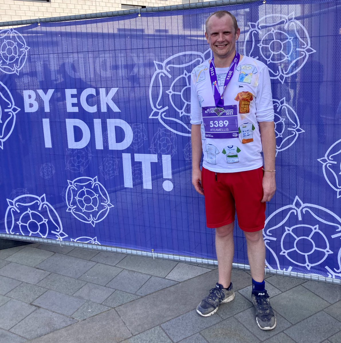 markdfarnsworth's tweet photo. Sheffield @runforall 1/2marathon ✔️
6mins off my 2021 time ✔️
2.5mins off my 1/2 marathon PB time ✔️
#SheffieldHalfMarathon #sheffieldhalf #sheffield #sheffieldrocks #sheffieldsupport @theoutdoorcity
Raising ££ for @TheEllisPrimary https://t.co/t4oGj6Dw24 https://t.co/PNRkBUNXkH