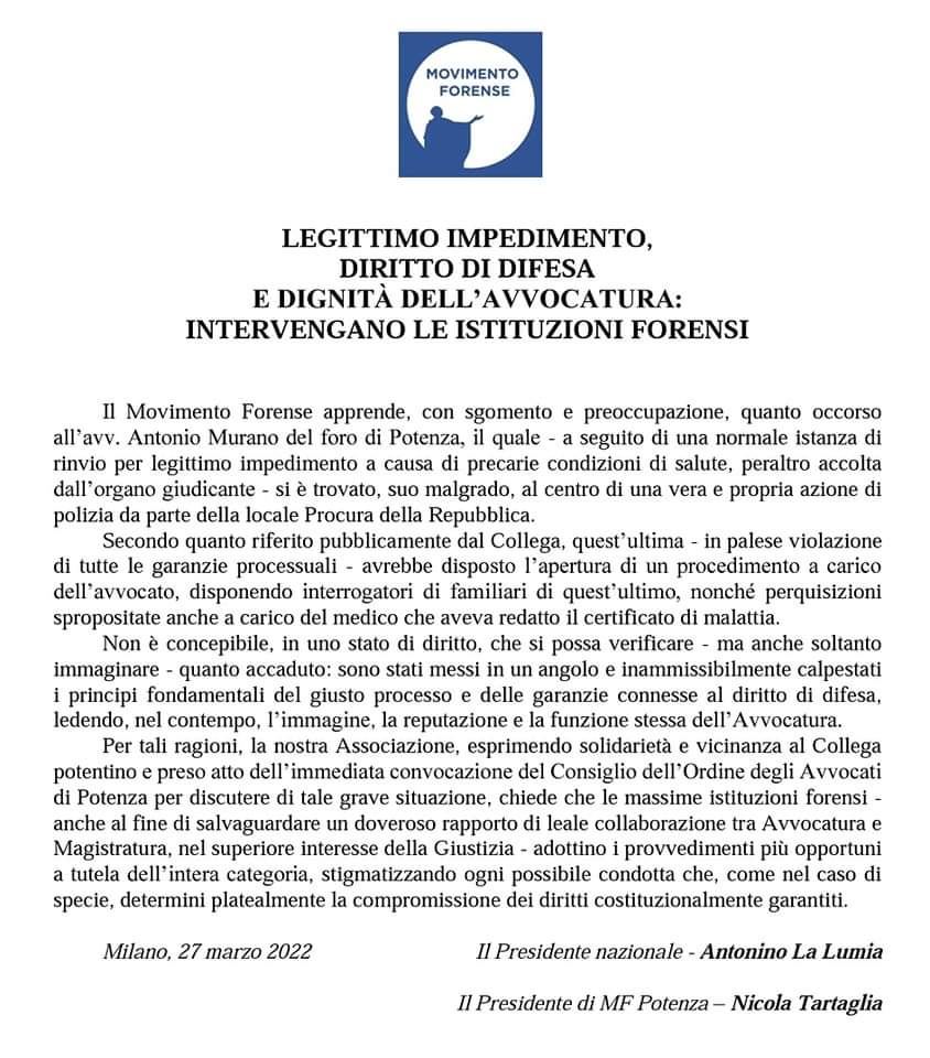 MovimentoForenseTaranto (@movforenseta) on Twitter photo 