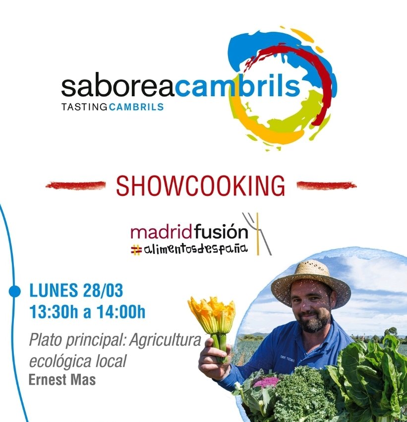verdcampfruits's tweet photo. No es muy habitual que un agricultor haga una ponencia en @madridfusion Mañana 28 de Marzo en @IFEMA en el pabellón 14 @SaboreaEspana a las 13:30h.
"Plato principal: Agricultura eco lógica local"
Qué importante es unir cocina y agricultura!
Del #showcooking al #showfarming!
👨‍🍳👨‍🌾 https://t.co/jc7TNvoxZE