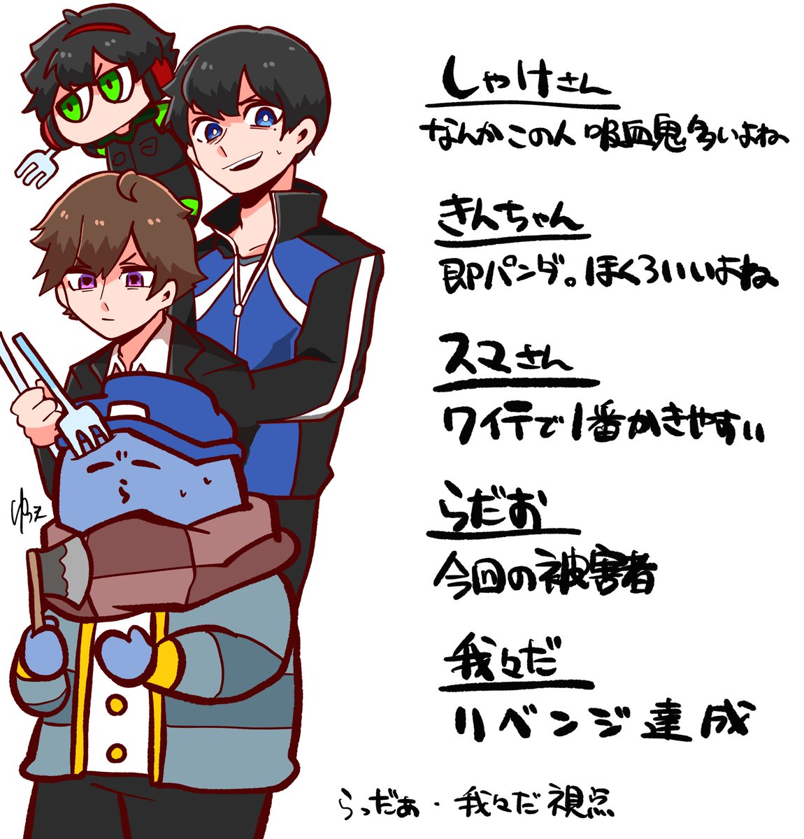 ※役職バレあり※
乗算かけちゃって見にくくなってしまったので供養 