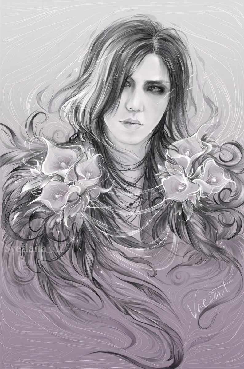 Syrovaia_TG's tweet photo. This art is dedicated to the song "Vacant"  I love her very much 💜
#theGazettE #vacant https://t.co/l3WxPlvp4l