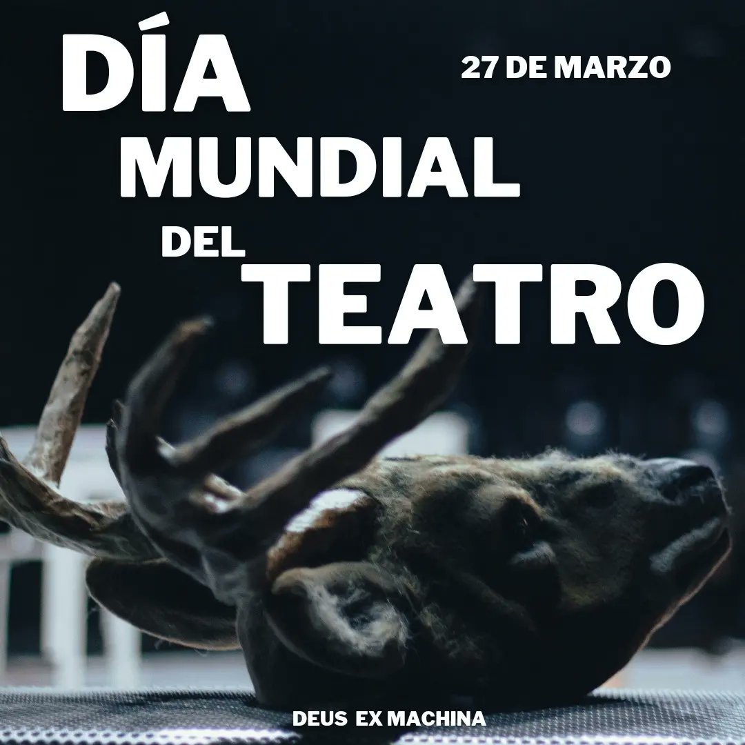 A los dramaturgos, directores, actores, diseñadores, asistentes, realizadores, productores, gerentes, estudiantes, guías de sala, personal de mantenimiento,  patrocinantes, colaboradores, espectadores y amantes del arte teatral:

¡Feliz Día Mundial del Teatro!