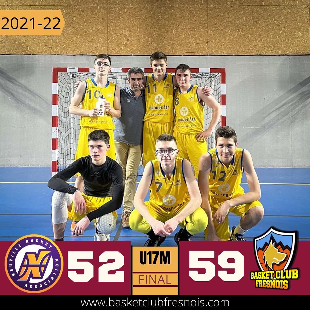 BCFresnois's tweet photo. 6e victoire en 7 matchs pour les #U17M
#wethenorthsarthe🐺 #sarthe #gobcf72 #fresnaysursarthe #alpesmancelles #basketsarthe https://t.co/6WRJss0uuB