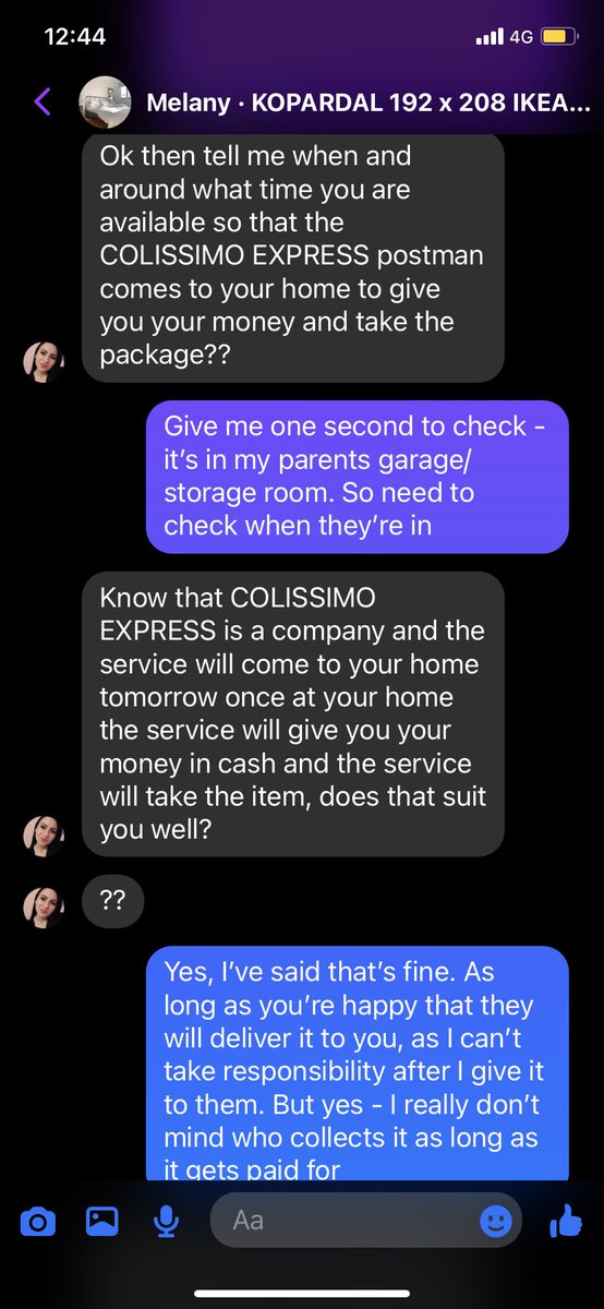 gabbybaldock's tweet photo. @joelycett Don’t know if you’re still doing joe’s got your back. But I almost just got scammed on fb market place selling a bed - had a google and so have 10k others. Think you could help stop this happen to others? https://t.co/MK88BtOxXG