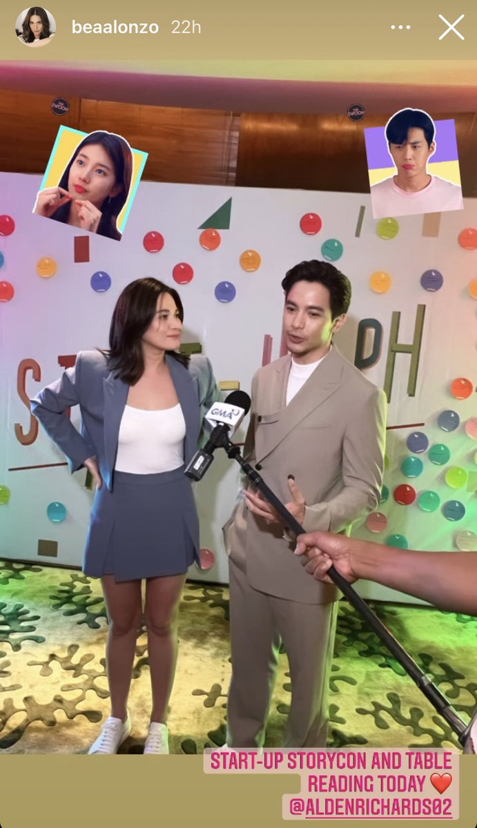 MovieQueenBea's tweet photo. Bea Alonzo and Alden Richards' respective IGS about Start 🆙 PH story con and script reading event yesterday.
#BeaDen
#BeaAlonzo #AldenRichards
#StartUpPH https://t.co/D2uDoy0I3M