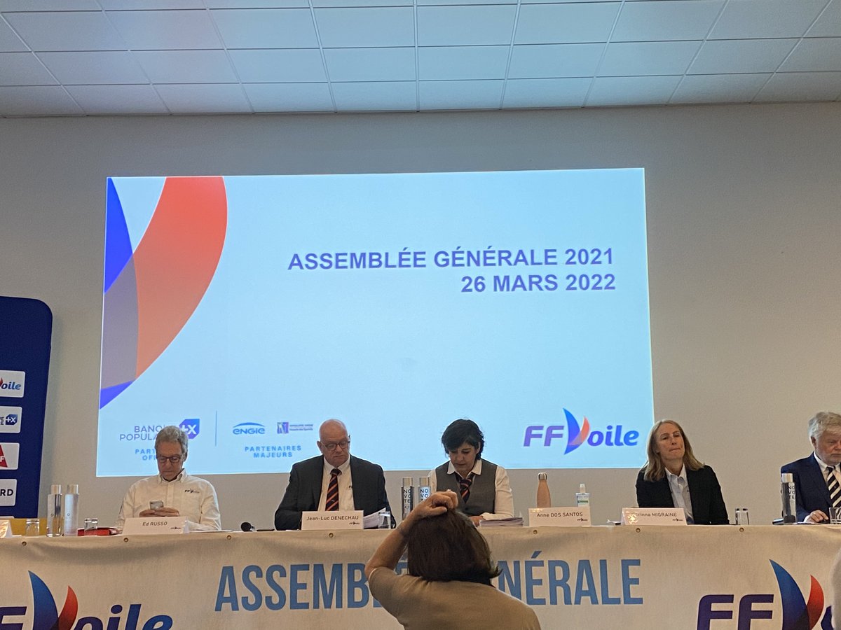 Mericjc's tweet photo. Ce week-end présent à l’Assemblée Générale de la Fédération Française de Voile à Paris, présidée par Jean Luc DENECHAU https://t.co/oECx51deQm