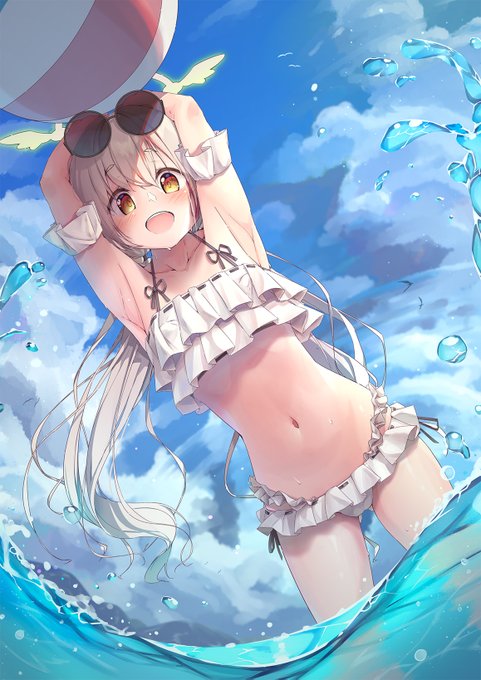 メロンブックス様のブルアカ特集本に水着ヒフミ絵を寄稿させていただきました～♪
なんと!! タペストリー化もしています!!!!
水着アズサも合わせてどうぞ～✨

●タペストリー📜
https://t.co/tq1eywqqQA 