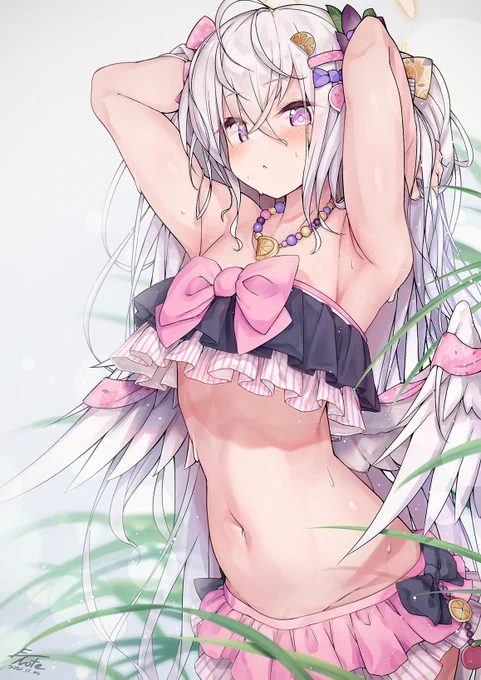 メロンブックス様のブルアカ特集本に水着アズサ絵を寄稿させていただきました～♪
なんと!! タペストリー化もしています!!!!
水着ヒフミも合わせてどうぞ～✨

○タペストリー📜
https://t.co/PaNYYn2Cfo 