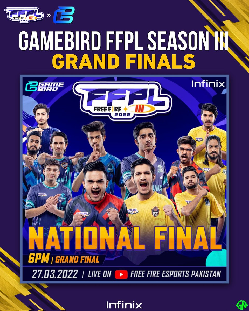 gamingnewspk's tweet photo. MATCH DAY - #GAMEBIRDFFPLIII IS ALL SET TO KICK OFF
Winners will go to FFWS, losers will go home.
Which team will be the new champion of Pakistan? Let's find out at 6PM tonight! 🔥
#GameBirdGG #FFPL #FFPL2703 https://t.co/KBtOfonxvC
