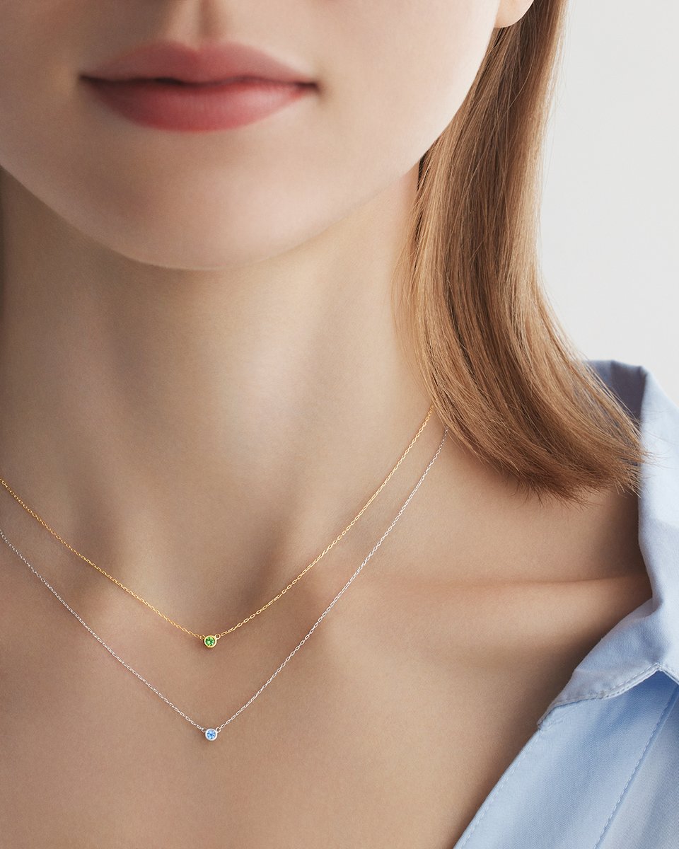 AHKAH♡ ヌーディーダイヤ ネックレス アーカー ダイヤモンド