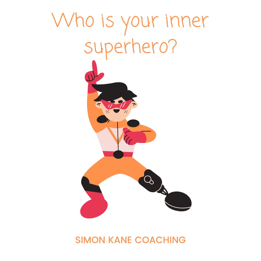 SimonKaneCoach's tweet photo. Superheroes are real &amp; you already have one inside of you. Who is that superhero inside of you?  They are there to serve you. When you're at rock bottom and struggling or just needing an extra push, think about what your superhero would do without fear. https://t.co/xXyPnDL7BQ