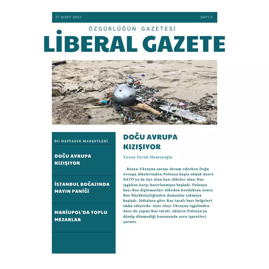 LibLiseliler's tweet photo. Liberal Gazete'nin 5. Sayısı sizlerle! Her hafta olduğu gibi bu hafta da gazetemiz siz değerli okuyucularımız için yayında. Görüntü boyutu yüzünden sorun yaşayanlar için İnternet sitemizden okumalarını öneririz. İyi okumalar dileriz.
#liberal #liberallise #liberalliseliler https://t.co/T04SeflBmw