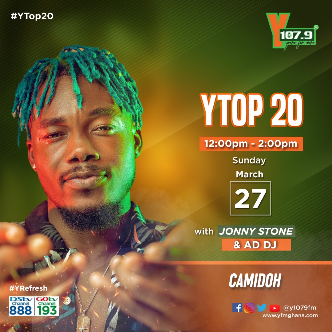 Y1079FM's tweet photo. Today's #YTop20 promises to overflow in sweetness as the Sugarcane man @Camidoh spends time with @JonnyStone_ x @addjmusic!! https://t.co/HKgkxI057D