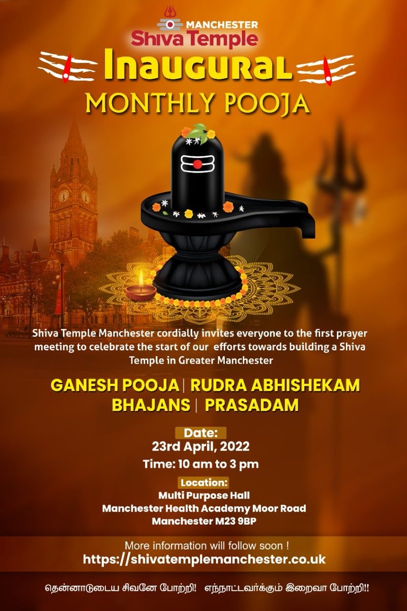 shivatempleman's tweet photo. Our Monthly Prayer Meetings are scheduled to start on the 23rd of April 2022, Saturday, stay tuned for more information on the venue, timings and ways to get involved. https://t.co/zKArGl2k6H