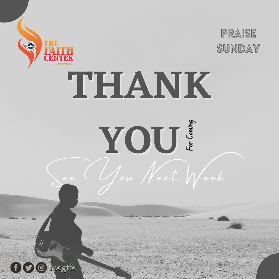 rccgtfc's tweet photo. Thank You For Joining us for today’s service. We’re sure you were blessed by the service.

Do ensure you join us on Wednesday for Bible Study and next Sunday for another amazing service in God’s presence.

Do have a Blessed Week Ahead!

#rccgtfc https://t.co/ApZZqX1DAf