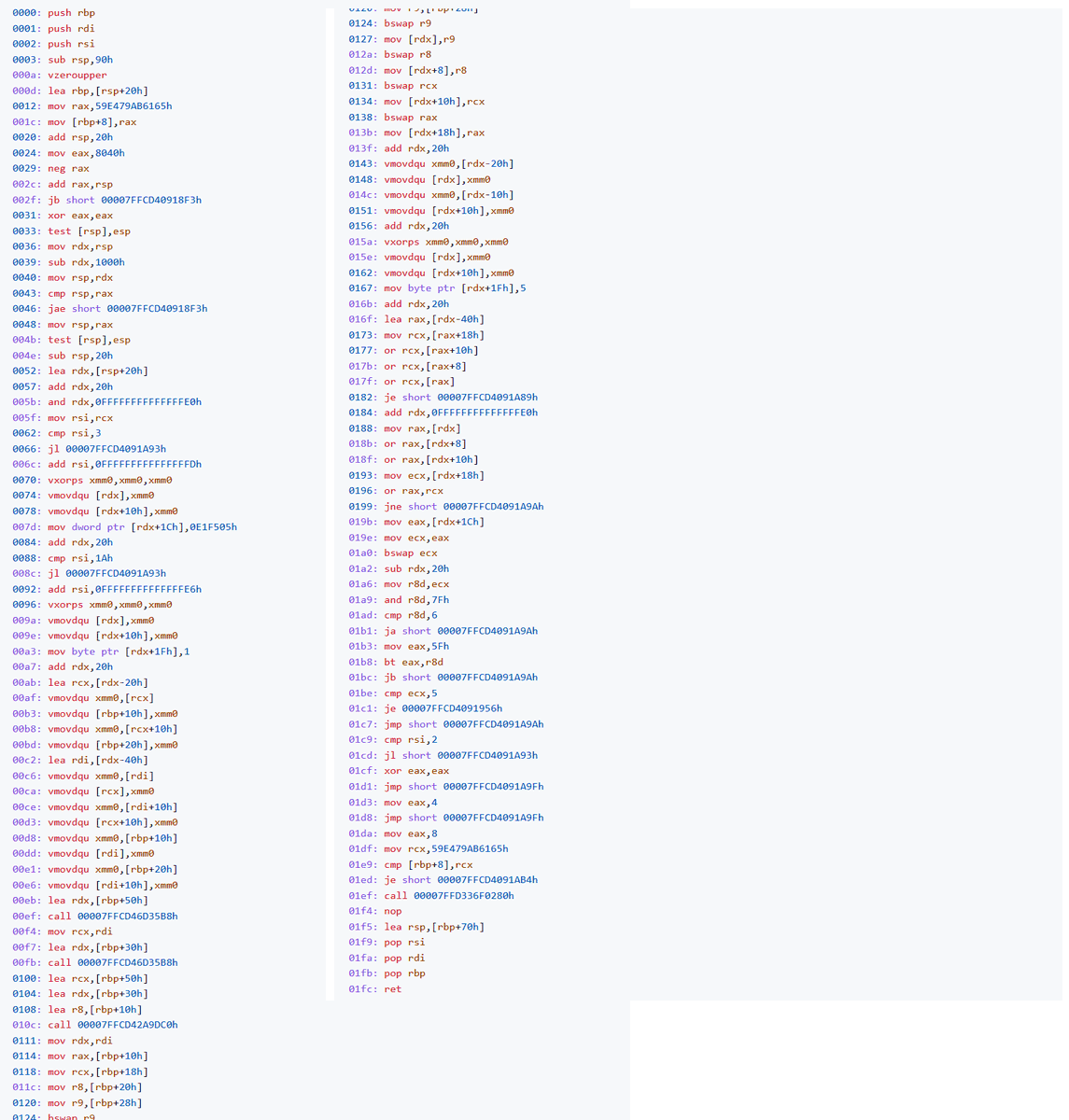 Scooletz's tweet photo. It lookes like EVM->IL->ASM doesn't look that bad at all. Of course there are few things to optimize but still.
Thank you @KooKiz for helping me with getting the ASM behind the dynamic method.
@nethermind #Ethereum #dotnet #IL #DynamicMethod #transpile https://t.co/YjC2kxgGCg
