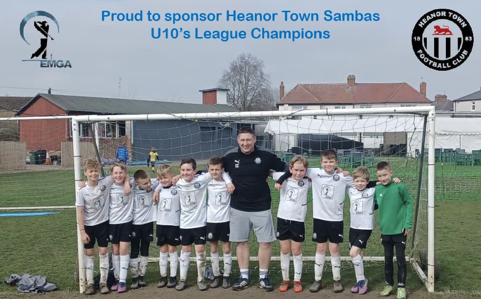 EMGACoaching's tweet photo. Proud to have supported this team this year with their kit @HeanorTownFC U10 Sambas .

League Champions 🏆🏆🏆 https://t.co/SkRQ2HA0rD