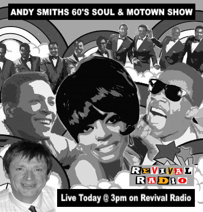 Stephen17950872's tweet photo. Love 60's Motown &amp; Soul?

Then join Andy Smith Live today @ 3pm on Revival Radio. #motown #soul #northernsoul 

Listen Here - https://t.co/PtXHIhnwJ6 https://t.co/0cmxsl4HpT
