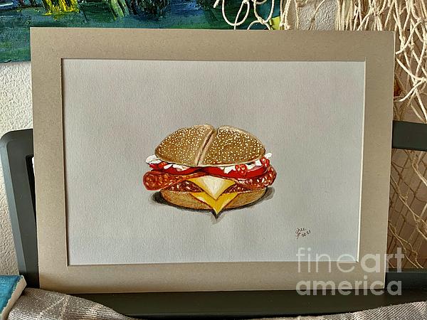 ategheeIAMWW's tweet photo. New artwork for sale! - "Cheesy Hamburger " - https://t.co/RDWXll3Ncm @fineartamerica https://t.co/QHaZqin5OU
