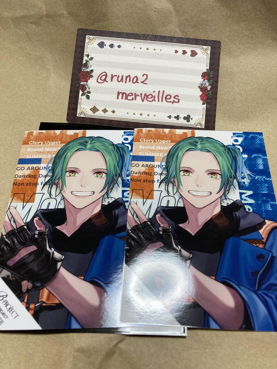 runa2merveilles's tweet photo. 交換◇B-PROJECT Bプロ 6周年 6th Anniversary ブロマイド

譲:王茶利2
求:金城　

都内手渡しまたは郵送
音済は交換優先ですがまとめてでしたら譲渡可能
よろしくお願いいたします。 https://t.co/mBHM8mnk1e