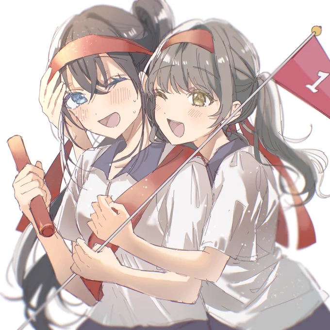 幼稚園の頃に描いた絵を見つけたのでリメイクしてみました立派な百合好きに成長しました。←約15年前の絵 現在→ 