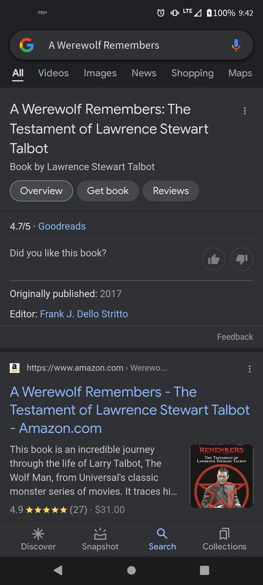 SmartyPanties10's tweet photo. Found another book! Ordered & awaiting shipment! 🖤 Reviews when received & read. 🤌🏻#TheWolfMan #LonChaney #LonChaneyJr #LawrenceTalbot #LarryTalbot https://t.co/82UMGzcaPf