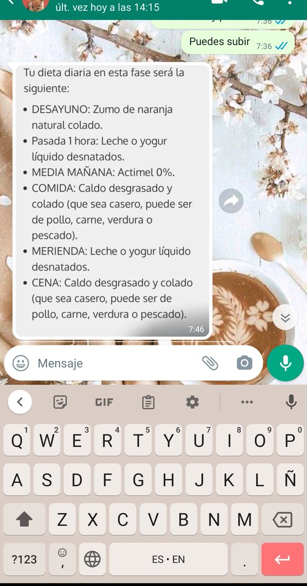 MaggieMacGill's tweet photo. Mi madre quiere que siga está dieta. 
Luego que por qué arrastro un tca desde la adolescencia. https://t.co/X7s0T79OgL