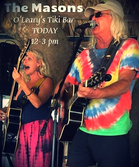 TheMasons2017's tweet photo. How does toe-tappin' in the Sarasota sunshine sound??? We're doin' it!!! At noon at O'Leary's Tiki Bar!!! See ya there! #themasonsacoustic #toetappinmusic #toetappininparadise #acousticduo #olearystikibar #olearystikibarandgrill #livethelifeyoulove #alwaysbecool😎 https://t.co/EwTx9dfNw9
