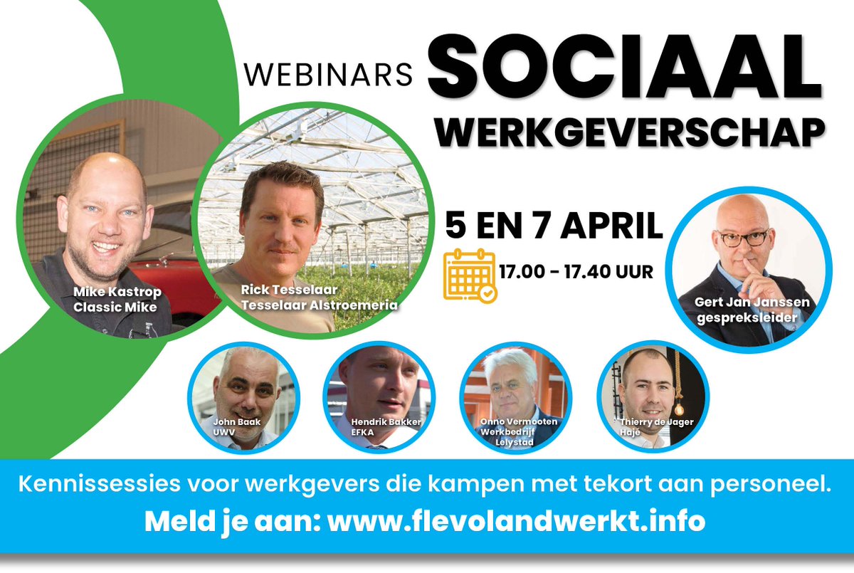 FlevolandWerkt's tweet photo. https://t.co/MyvQtKT4J6 Live kennissessies voor werkgevers die kampen met tekort aan personeel #flevolandwerkt #almere #leystad #dronten #zeewolde #urk #noordoostpolder https://t.co/GugDGVnQcf