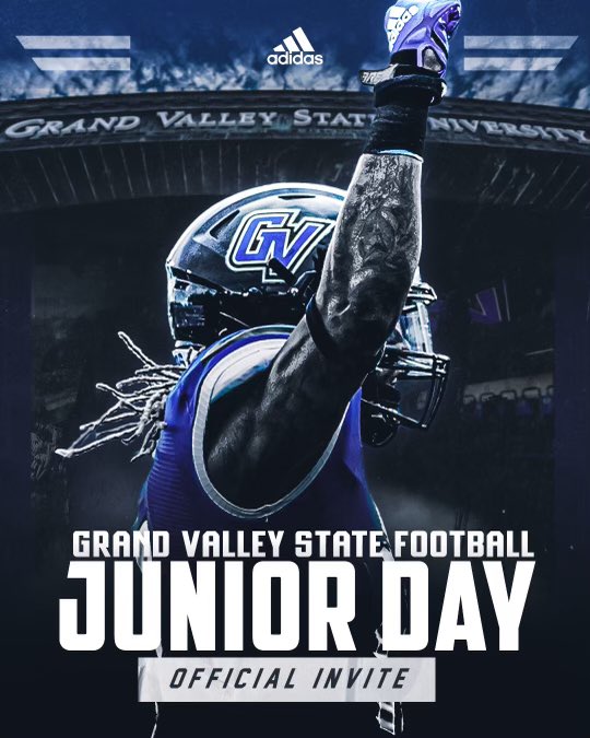 Thank you for the Jr Day invite! @CoachPostmaGV @gvsufootball @GVSU_FBRecruits