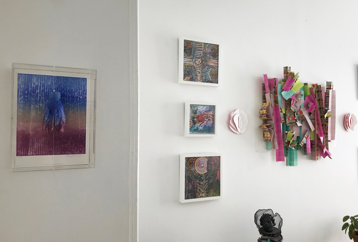 ArtLivesHerenyc's tweet photo. Installation view, Living With Art current exhibition, A Conversation Between Women. Artists Elizabeth McAlpin, @oliviabeens @BarbaraLubbies @ElizabethRiley1 https://t.co/tfENM01YST