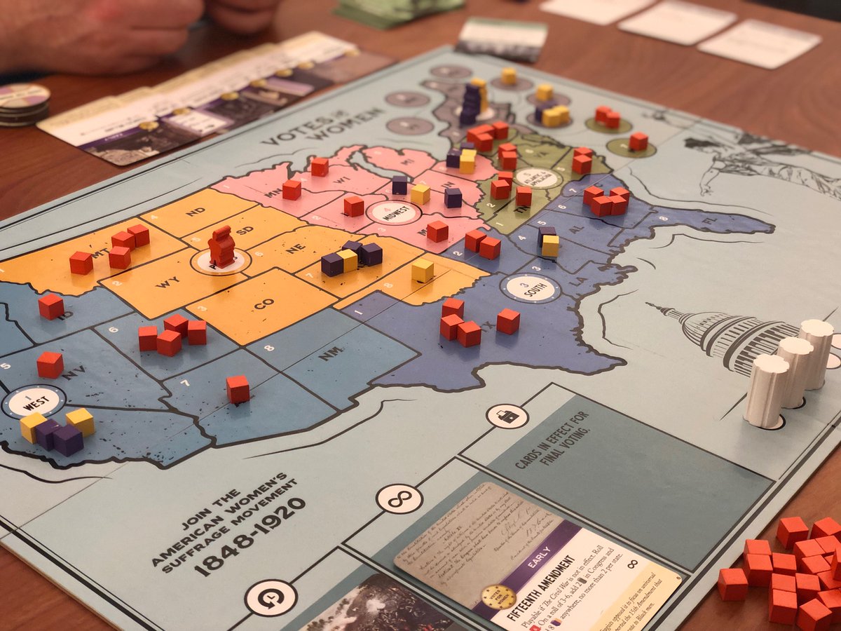 fortcircle's tweet photo. The Opposition is looking strong at the end of Turn 2. #votesforwomen #washingcon https://t.co/paE6soQuNy