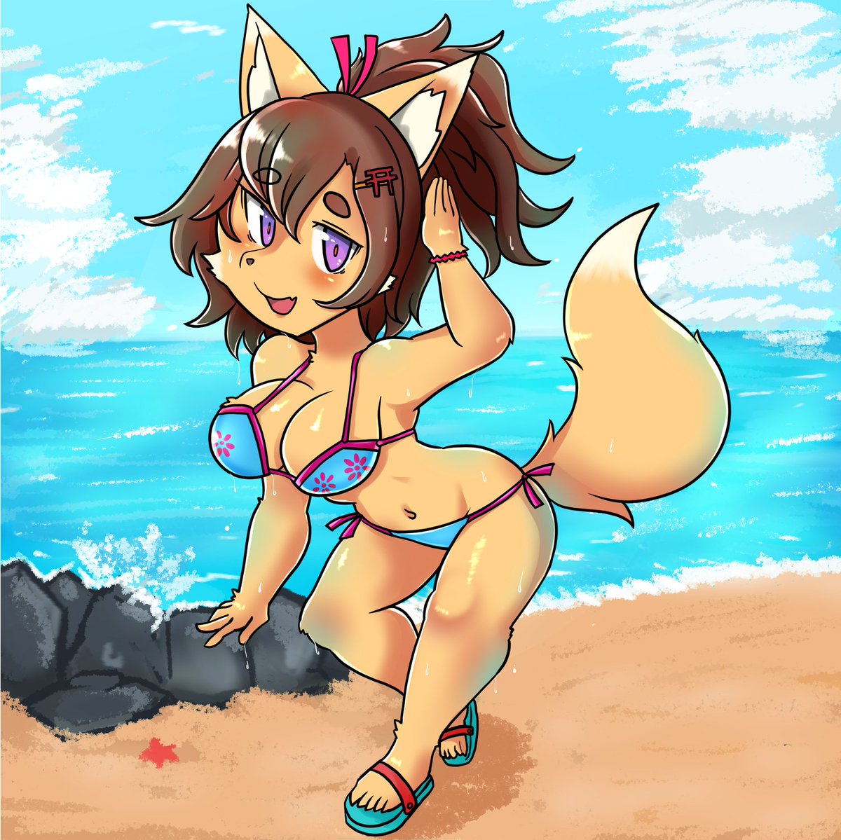 忘れないようにアップしておくとこれがうちのケモノサイドの絵です
(最近描けとりゃん 