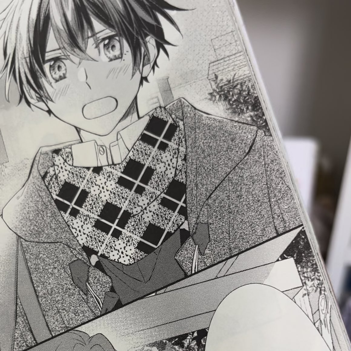 Sasaki to Miyano manga panel (๑>◡<๑)