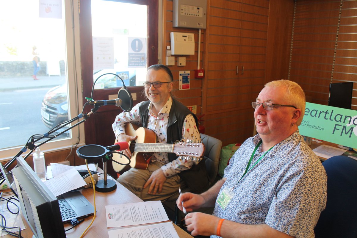 al_perth's tweet photo. Fun at work for Heartland FM's 30th Birthday. Thursday and Friday from the window studio. Including a weather report from the sunny side of the street. Amazing teamwork https://t.co/4hajUrgfGv