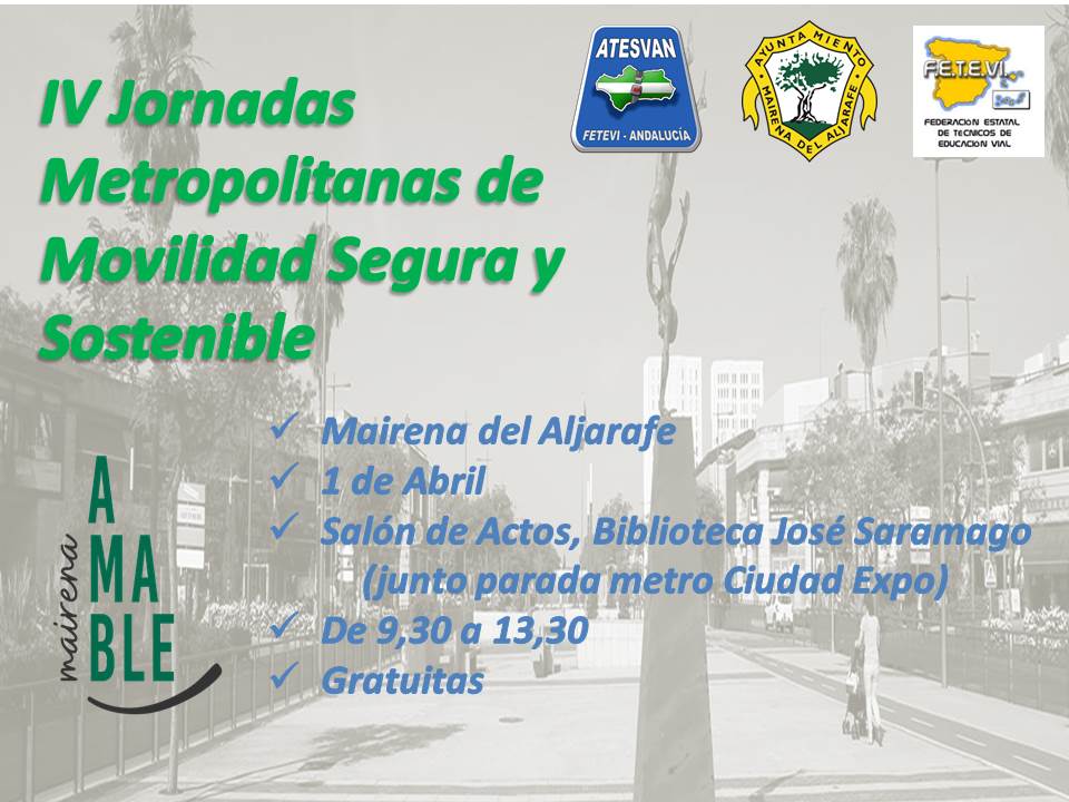 ATESVAN1's tweet photo. IV Jornadas Metropolitanas #EMOSS
📍Viernes 1 de Abril
📍Mairena del Aljarafe
📍Salón de Actos, biblioteca José Saramago
(junto parada de metro de Ciudad Expo)
📍Gratuita
Plazas disponibles, aquí: https://t.co/9sfExcy75B https://t.co/FNsZCGxVls