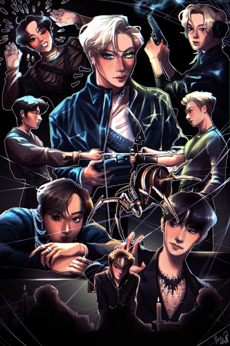 Caught in a web, with no intention of getting out #SKZ  #거미줄 

CW / TW  spider , spiderweb 